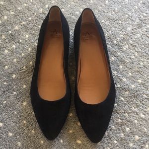 Aquatalia Pointed Suede Flats